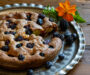 Black and blueberry ricotta cake