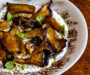 Za’atar mushrooms whit curd